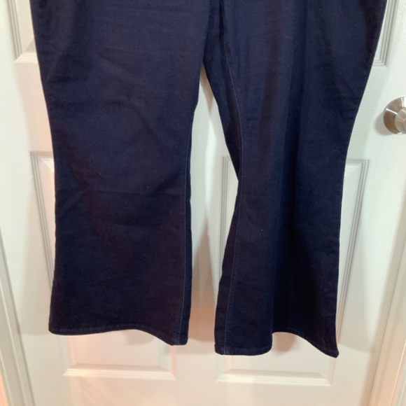 Cato Flare Pull On Elastic Waist Dark Wash Jeans Plus Size 24 NWT - Picture 3 of 10